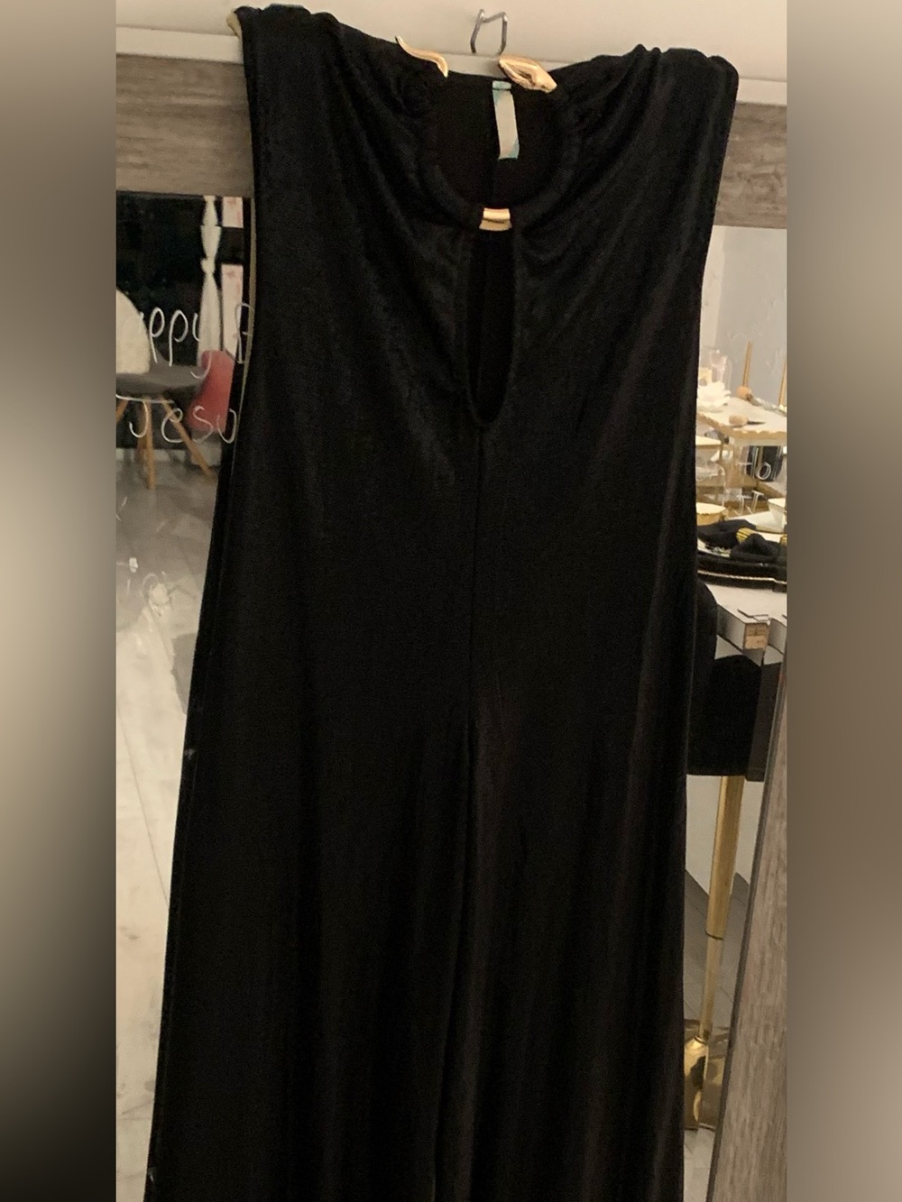 Elegant Black Wide-Leg Jumpsuit Pants